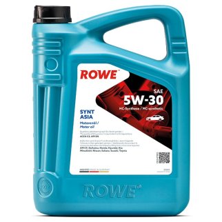 Масло моторное ROWE HIGHTEC SYNT ASIA 5W30 синт. 5л фото