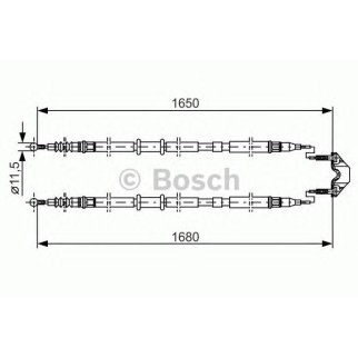 Трос стояночного тормоза BOSCH 1 987 477 909 фото