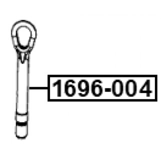 Крюк буксирный MERCEDES BENZ A 160 176. FEBEST 1696-004 фото 2