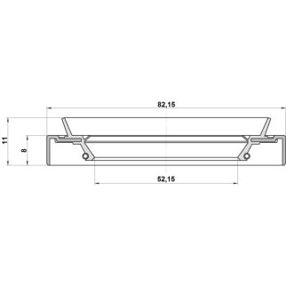 95HDS54820811X_сальник ступицы! 54x82x8 передней Mitsubishi Galant 84-91/Space Wagon 91-95 фото 2