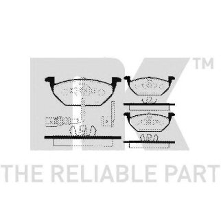 Колодки тормозные передние к-кт NK 224745 фото