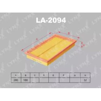 Фильтр воздушный LYNXauto LA-2094 фото