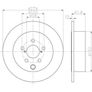 Диск тормозной TEXTAR 922620 03 фото
