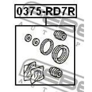 Рк заднего суппорта FEBEST 0375-RD7R фото
