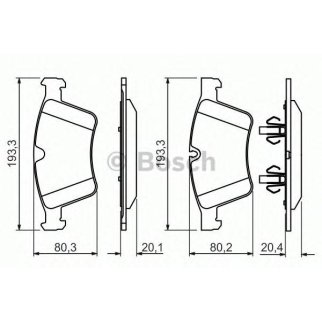 Колодки тормозные передние к-кт BOSCH 0 986 494 427 фото