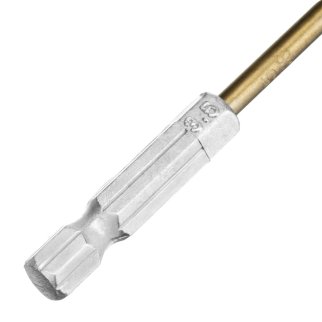 Сверло по металлу 3,5 мм HSS, нитридтитановое покрытие, 6-гран. хвостовик MATRIX фото 4