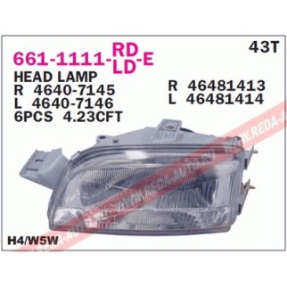 Фара передн прав FIAT: PUNTO 93-99 фото