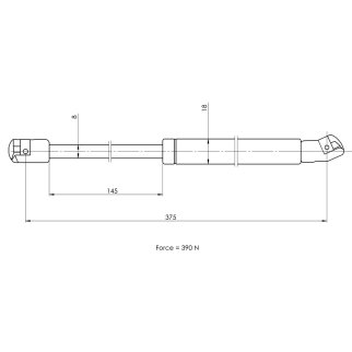 Газовый упор багажника TRIALLI GS 1826 фото 2
