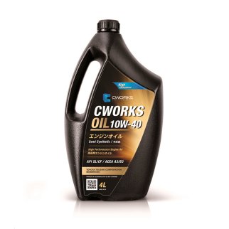 Масло моторное CWORKS OIL 10W-40 полусинтетическое 4л. фото
