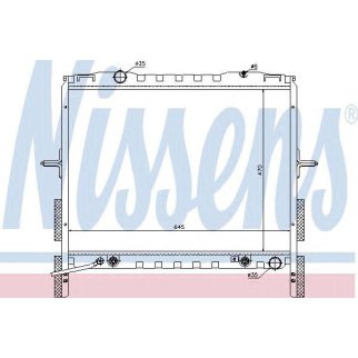 Радиатор основной Nissens 66657 фото