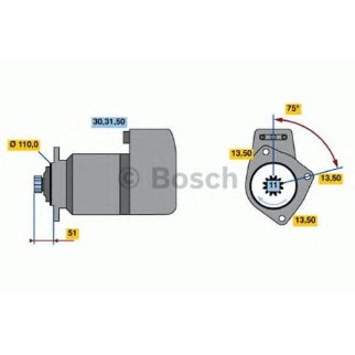 Стартер BOSCH 0 986 014 560 фото