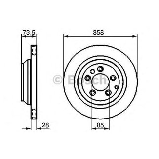 Диск тормозной задний BOSCH 0 986 479 259 фото
