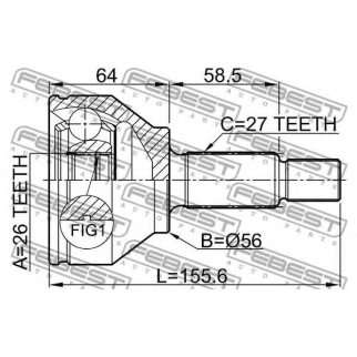 2110-CAK_ШРУС наружный к-кт! Ford Mondeo 2.0Di 16V/TDCi/2.5 V6 24V 00> фото