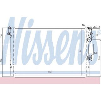 Радиатор основной Nissens 61985 фото