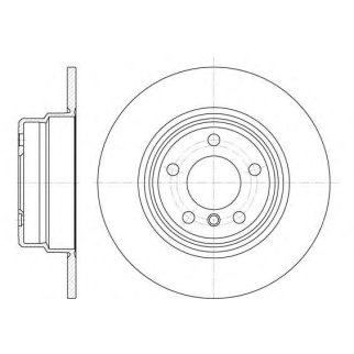 6632.00_диск тормозной задний! BMW X5 3.0/4.4/3.0D 00> фото