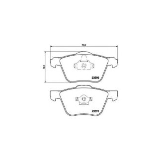 Колодки тормозные передние к-кт brembo P 86 022 фото 1 Колодки тормозные передние к-кт brembo P 86 022 фото 1