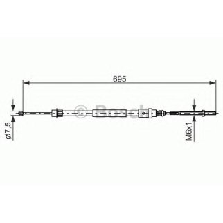 Трос ручного тормоза фото