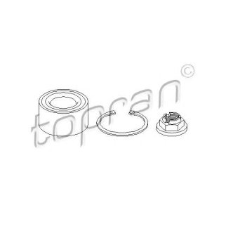 Подшипник ступицы (к-кт) topran 304091755 фото