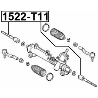 Тяга рулевая FEBEST 1522-T11 фото 2