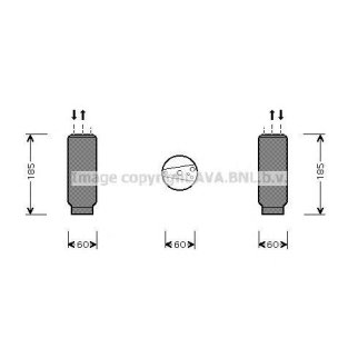 Осушитель системы кондиционирования AVA TOD005 фото