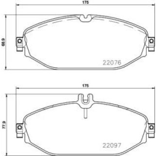 Колодки тормозные передние к-кт Brembo P 50 124 фото