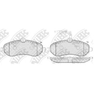 Колодки тормозные передние к-кт NiBK PN0531W фото