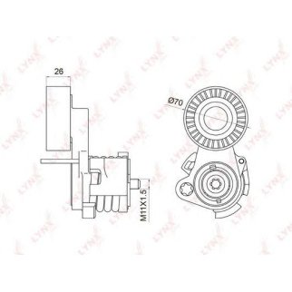 Натяжитель ремня LYNXauto PT-3009 фото