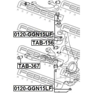 Сайлентблок нижнего рычага FEBEST TAB-367 фото