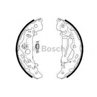 Колодки барабанные к-кт BOSCH 0 986 487 709 фото