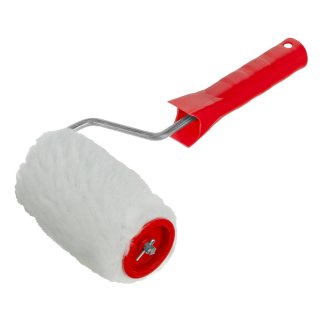 Валик &quot;Искусственный мех&quot;, в сборе, 100 мм, D 48 мм, D ручки 6 мм, крепление шплинтом СИБРТЕХ 80151 фото