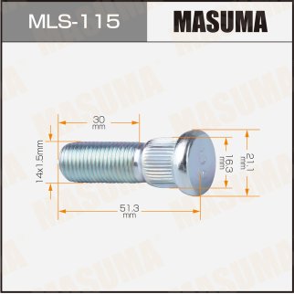 Шпилька колесная TOYOTA DYNA MASUMA MLS-115 фото