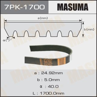 Ремень ручейковый Masuma 7PK-1700 фото