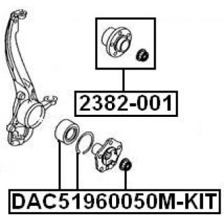 Ступица передняязадняя FEBEST 2382-001 фото 2
