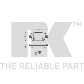 Колодки тормозные дисковые задние без датчиков износа с прижимной пластиной и аксессуарами / FORD Fo фото