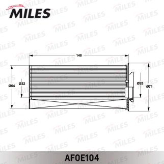 Фильтр масляный MILES AFOE104 фото 2