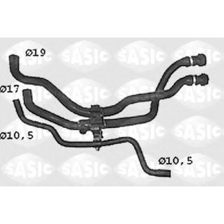 Патрубок радиатора SASIC SWH4308 фото