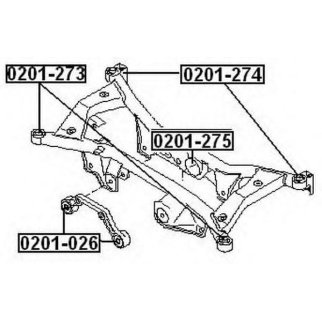Сайлентблок ASVA 0201-026 фото