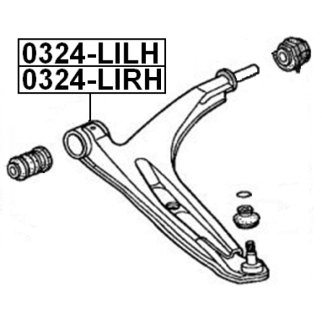 0324-LILH_рычаг передний левый! Honda City LI 98-03 фото 2