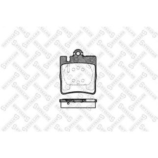 720 000B-SX_колодки дисковые з.! с антискрип. пластинамиMB W203 диск 16 00>/W210 2.8-3.2CDi 96> фото