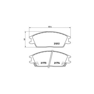 Колодки тормозные передние к-кт brembo P 30 024 фото