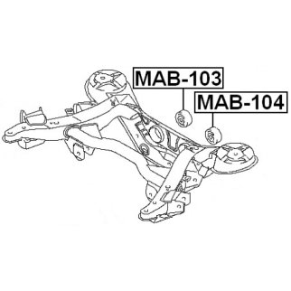 Сайлентблок FEBEST MAB-104 фото 2