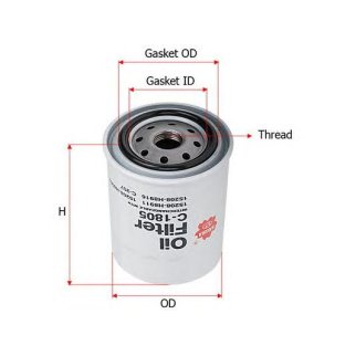 Фильтр масляный SAKURA C1805 фото