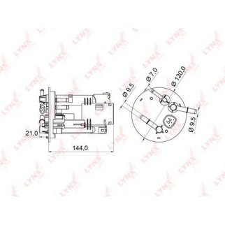 Фильтр топливный LYNXauto LF971M фото