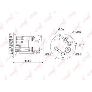 Фильтр топливный LYNXauto LF-362M фото