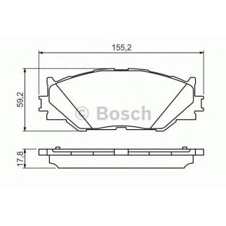 Колодки тормозные передние к-кт BOSCH 0 986 494 316 фото