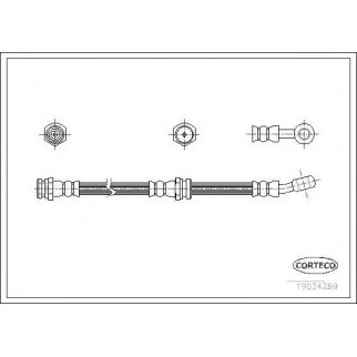 Шланг тормозной CORTECO 19034289 фото