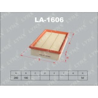 Фильтр воздушный LYNXauto LA-1606 фото
