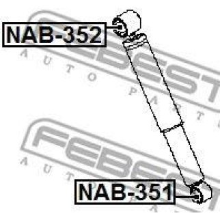 Сайлентблок амортизатора FEBEST NAB-351 фото