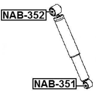 Сайлентблок амортизатора FEBEST NAB-351 фото 2 Сайлентблок амортизатора FEBEST NAB-351 фото 2