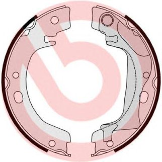 Колодки ручного тормоза к-кт brembo S 83 560 фото